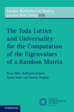 Toda Lattice book cover