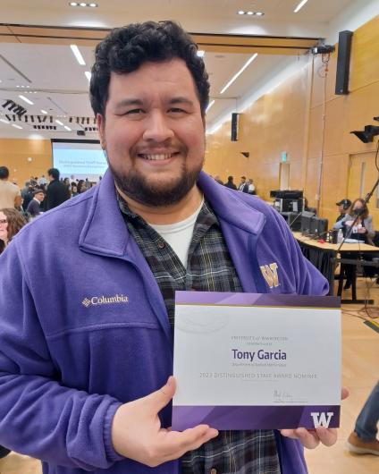Tony Garcia: Distinguised Staff Award 2023