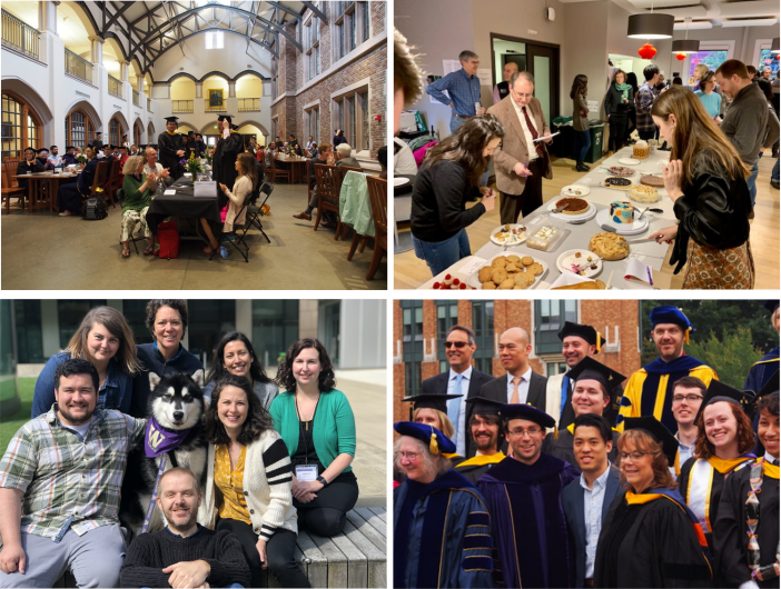 Collage of events in the AMATH Community in the past years.