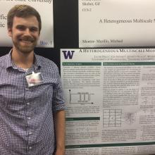 Image of Jake Price presenting research at the Los Alamos National Laboratory